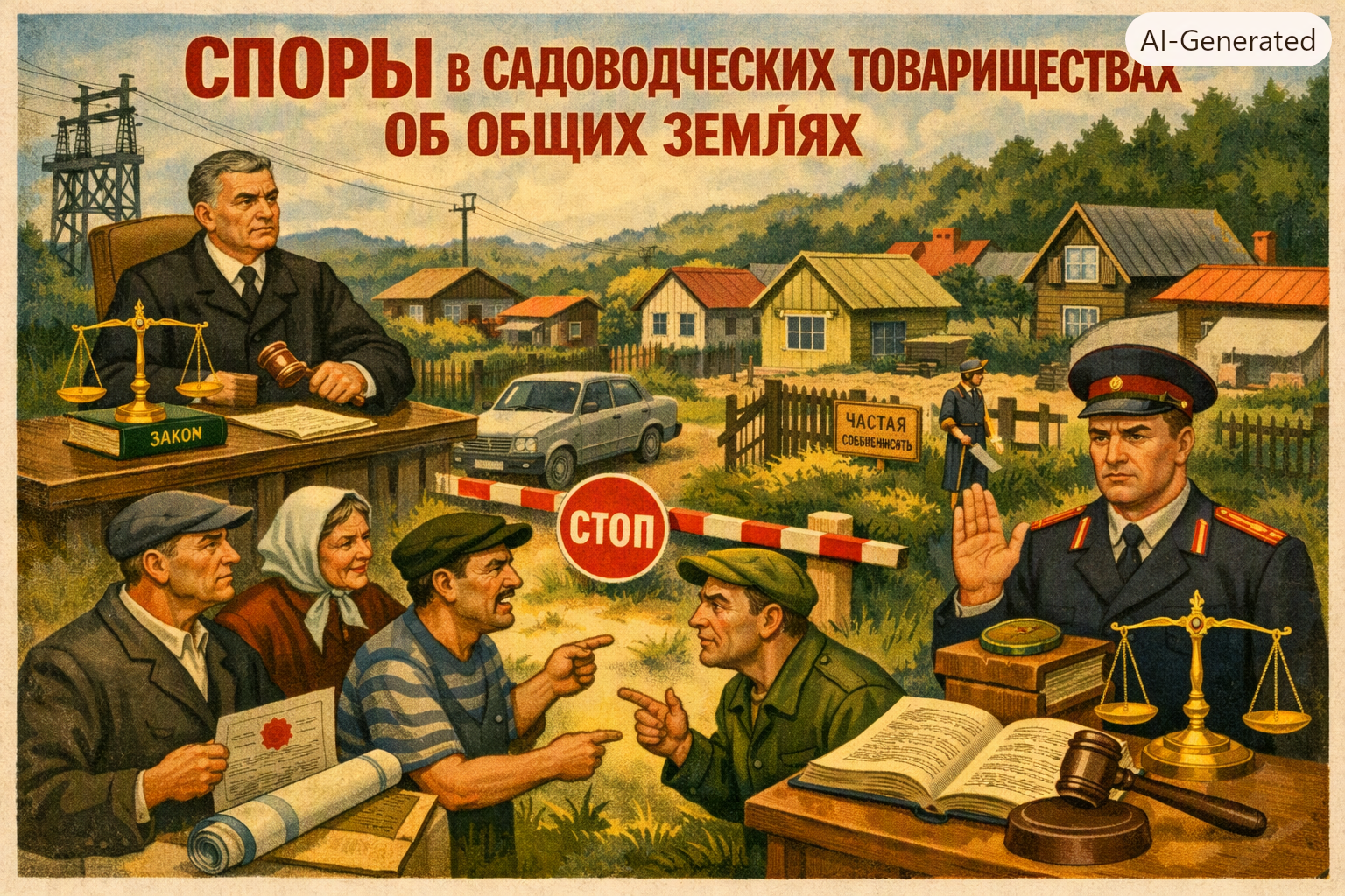 Споры в СНТ об общих землях